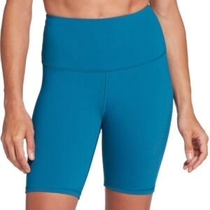 Calia Power Sculpt Perforated Bike Shorts Blue Size Small